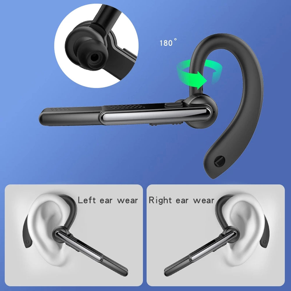 P40 Single Ear Wireless Bluetooth Headset 180-degree Rotating Business Noise Reduction Earphone Hands-free Headphone with Mic P40 Single Ear Wireless Bluetooth Headset 180-degree Rotating Business Noise Reduction Earphone Hands-free Headphone with Mic